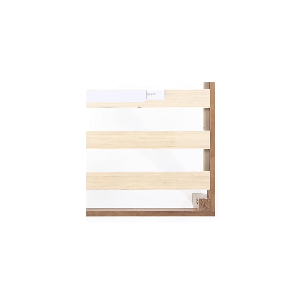 Naturalista Classic - 12 Inch Solid Wood Platform Bed with Wooden Slats, No Box Spring Needed, Easy Assembly, Full, Natural Pine
