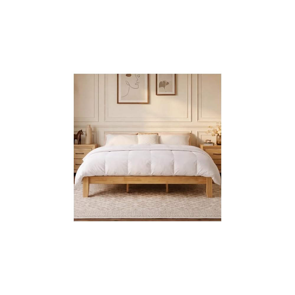 Mikor King Japanese Joinery Bed Frame, Solid Wood, No-Tool Setup