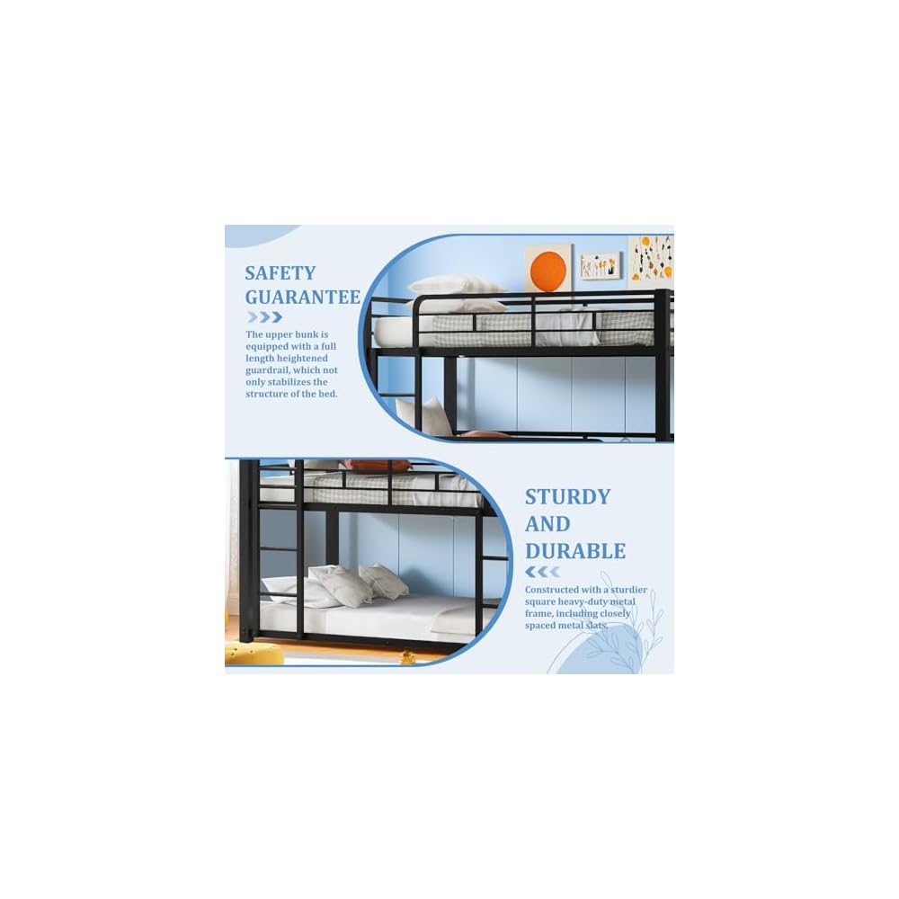 Triple Metal Bunk Bed Twin Over Twin Over Twin