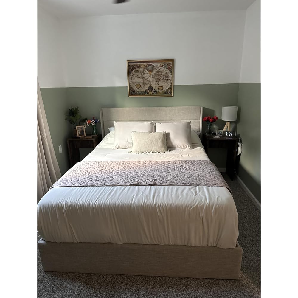 Queen Size Lift Up Hydraulic Storage Bed Frame Black
