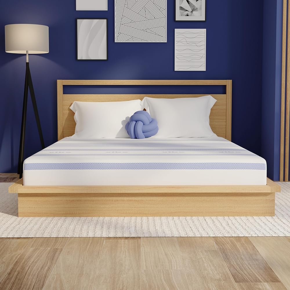 Gel Memory Foam 8 Inch Mattress - Bed-in-a-Box - Full Size - Cooling and Pressure Relief - Certi-PUR Certified