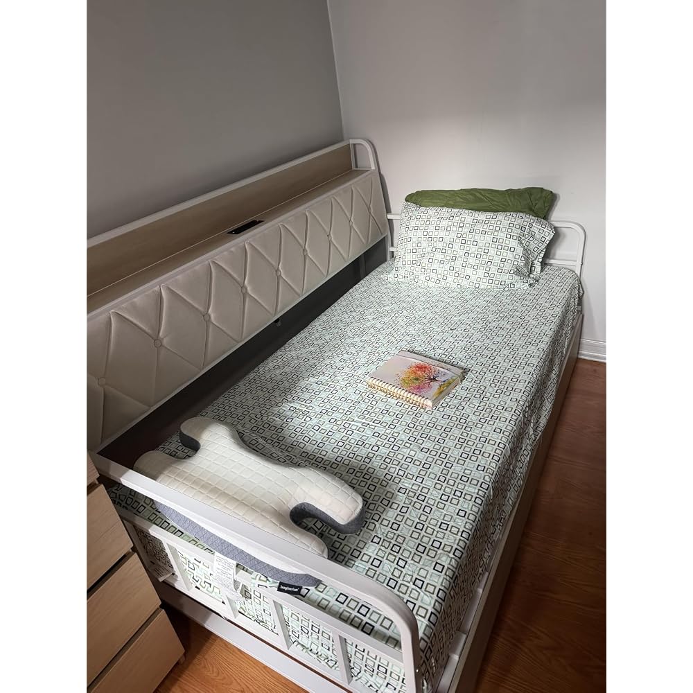 Twin Daybed with Pop up Trundle, Twin to King Daybed, White