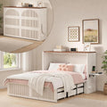 Queen Murphy Bed with Storage & Charging Station